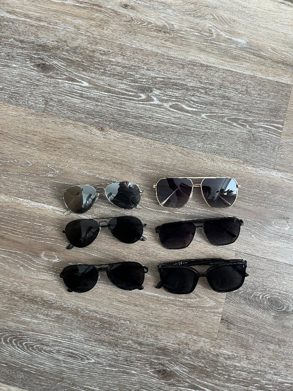 Sunglasses Lot of 6 Aviators, Standard
